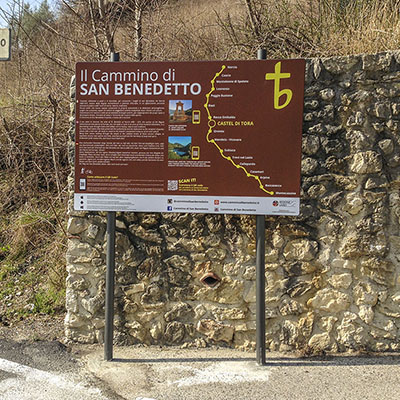 Bacheca informativa castel di tora