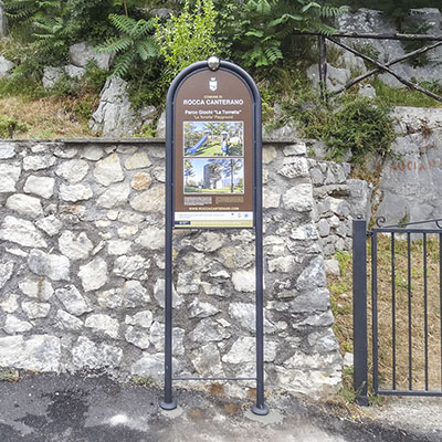 Impianto monumento Rocca Canterano